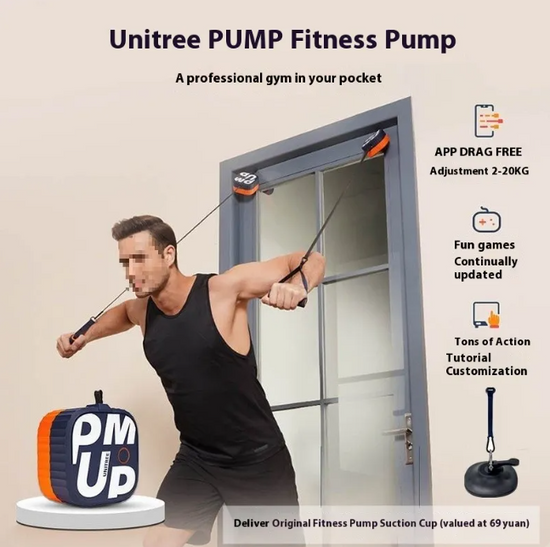 Portable Smart Resistance Trainer – Compact Home Gym & Rowing System