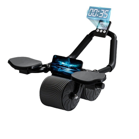 Auto-Return Ab Roller with Elbow Support – Core Training Wheel