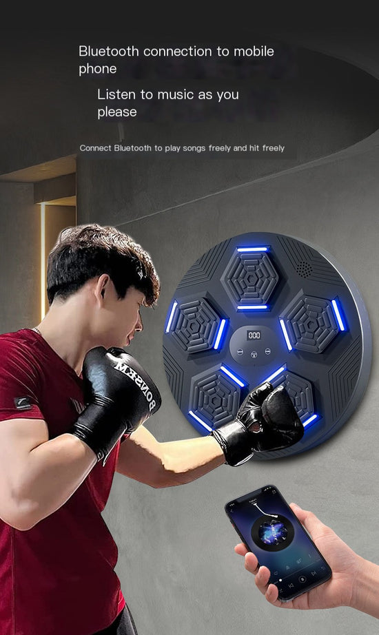 Smart Bluetooth Boxing Machine – Interactive Music & Reaction Trainer