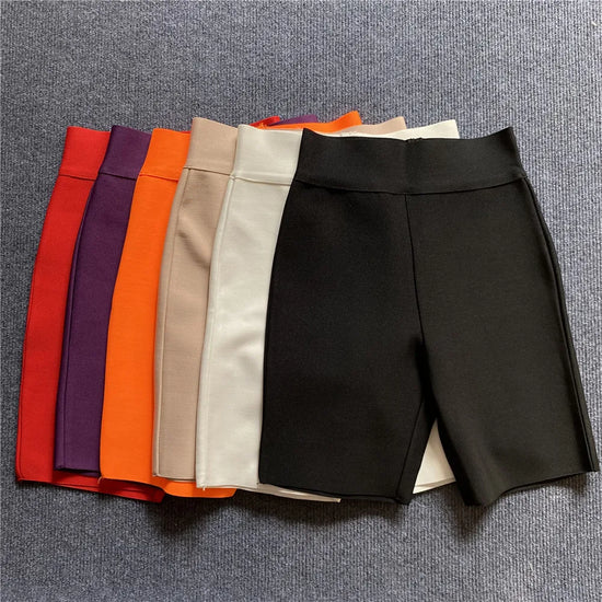 Women’s High-Waist Stretch Training Shorts – Gym & Running Wear