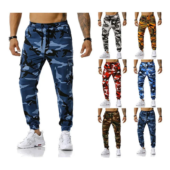 Men’s Camouflage Training Joggers – Loose-Fit Workout Pants