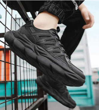 Lightweight Flyknit Running Shoes – Breathable Gym Sneakers