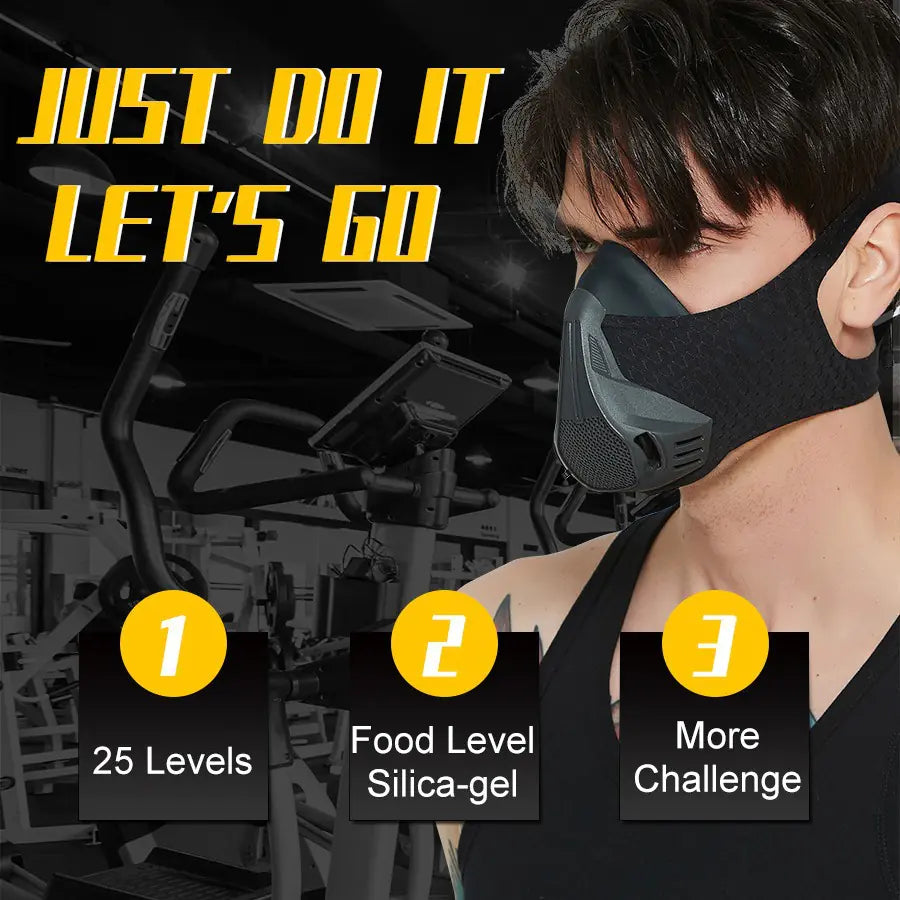 Breathing resistance mask for cardio workouts