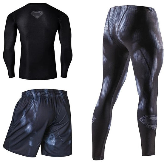 Superman Compression Training Shirt – Quick-Dry Gym Wear