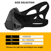 Adjustable training mask detail