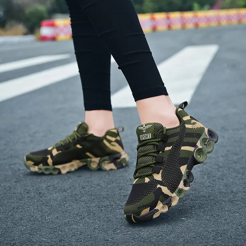 Men’s Camouflage Training Shoes – Lightweight Gym Sneakers
