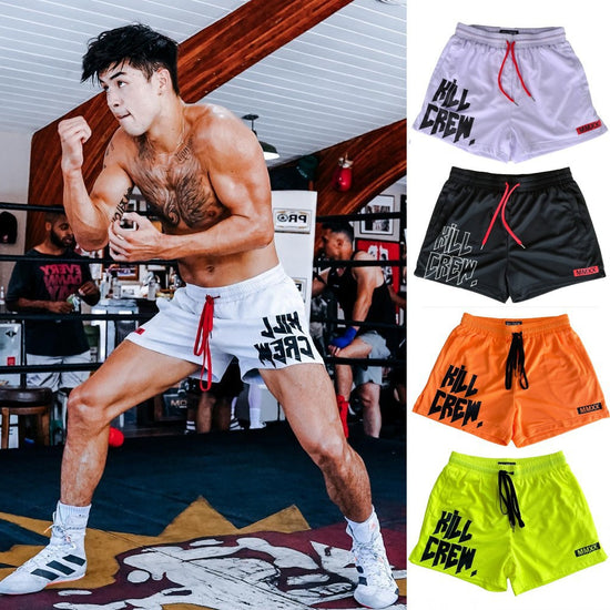 Men’s Quick-Dry Boxing Training Shorts – Lightweight Mesh Fight Wear