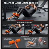 Compact abdominal trainer movement sequence and key benefits