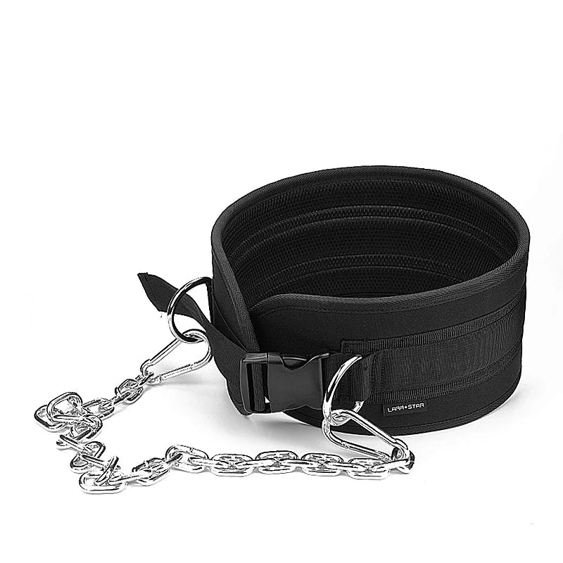 Weighted Dip & Pull-Up Belt – Plate-Loading Strength Belt