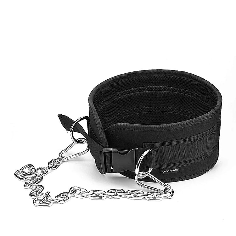 Weighted Dip & Pull-Up Belt – Plate-Loading Strength Belt