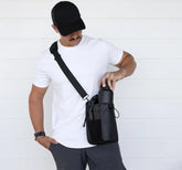 Magnetic gym bag storage view
