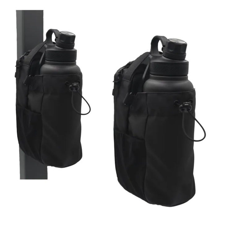 Magnetic gym bag carrying view